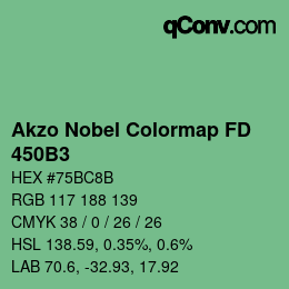 Color code: Akzo Nobel Colormap FD - 450B3 | qconv.com