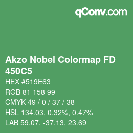 Color code: Akzo Nobel Colormap FD - 450C5 | qconv.com
