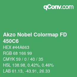 Code couleur: Akzo Nobel Colormap FD - 450C6 | qconv.com