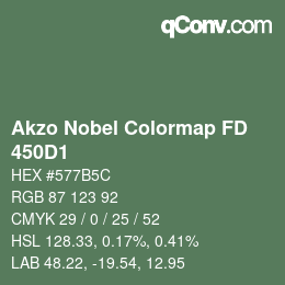 Color code: Akzo Nobel Colormap FD - 450D1 | qconv.com