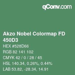 Color code: Akzo Nobel Colormap FD - 450D3 | qconv.com