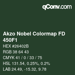 Code couleur: Akzo Nobel Colormap FD - 450F1 | qconv.com