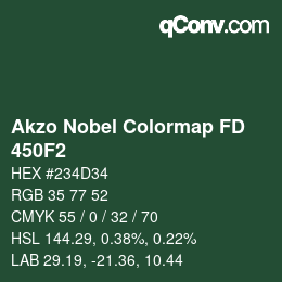 Color code: Akzo Nobel Colormap FD - 450F2 | qconv.com