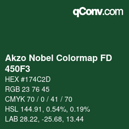 Color code: Akzo Nobel Colormap FD - 450F3 | qconv.com