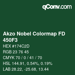 Code couleur: Akzo Nobel Colormap FD - 450F3 | qconv.com