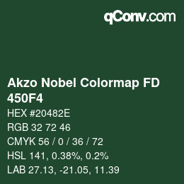 Color code: Akzo Nobel Colormap FD - 450F4 | qconv.com