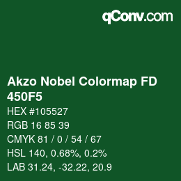 Color code: Akzo Nobel Colormap FD - 450F5 | qconv.com