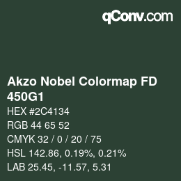 カラーコード: Akzo Nobel Colormap FD - 450G1 | qconv.com
