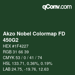 Color code: Akzo Nobel Colormap FD - 450G2 | qconv.com