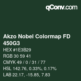 Color code: Akzo Nobel Colormap FD - 450G3 | qconv.com