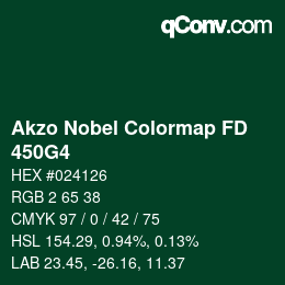 Code couleur: Akzo Nobel Colormap FD - 450G4 | qconv.com