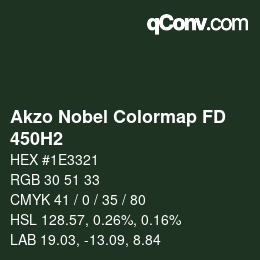 Color code: Akzo Nobel Colormap FD - 450H2 | qconv.com
