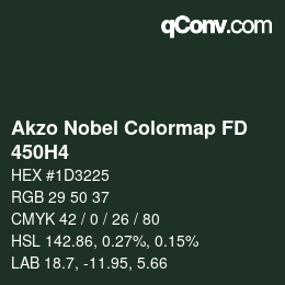 Color code: Akzo Nobel Colormap FD - 450H4 | qconv.com