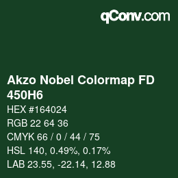 Color code: Akzo Nobel Colormap FD - 450H6 | qconv.com