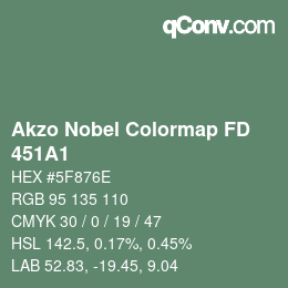 Color code: Akzo Nobel Colormap FD - 451A1 | qconv.com