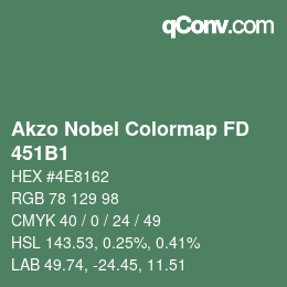 Color code: Akzo Nobel Colormap FD - 451B1 | qconv.com
