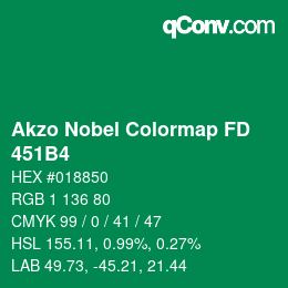 Color code: Akzo Nobel Colormap FD - 451B4 | qconv.com