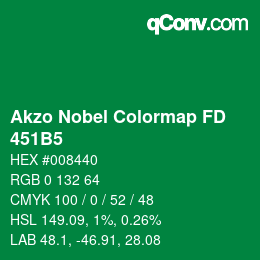 Color code: Akzo Nobel Colormap FD - 451B5 | qconv.com