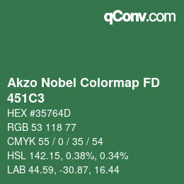 Farbcode: Akzo Nobel Colormap FD - 451C3 | qconv.com