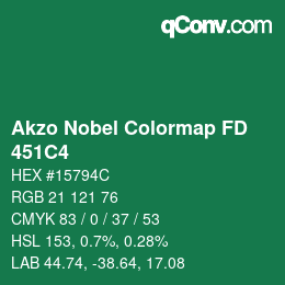 Color code: Akzo Nobel Colormap FD - 451C4 | qconv.com