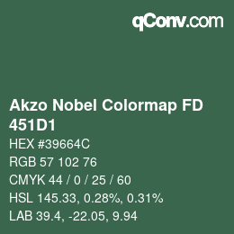 Color code: Akzo Nobel Colormap FD - 451D1 | qconv.com