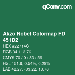 Color code: Akzo Nobel Colormap FD - 451D2 | qconv.com