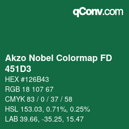 Color code: Akzo Nobel Colormap FD - 451D3 | qconv.com