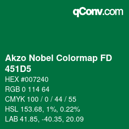 Color code: Akzo Nobel Colormap FD - 451D5 | qconv.com