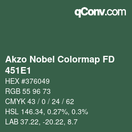 カラーコード: Akzo Nobel Colormap FD - 451E1 | qconv.com