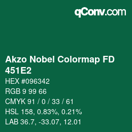 Color code: Akzo Nobel Colormap FD - 451E2 | qconv.com