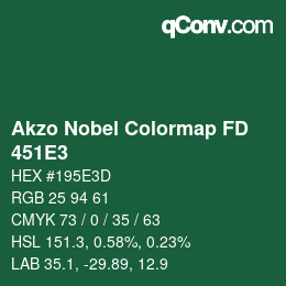 Color code: Akzo Nobel Colormap FD - 451E3 | qconv.com