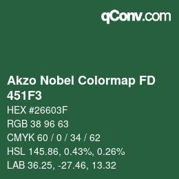 カラーコード: Akzo Nobel Colormap FD - 451F3 | qconv.com