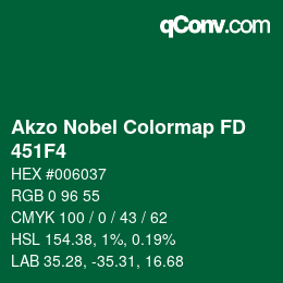 Color code: Akzo Nobel Colormap FD - 451F4 | qconv.com