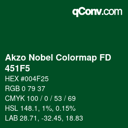 Color code: Akzo Nobel Colormap FD - 451F5 | qconv.com