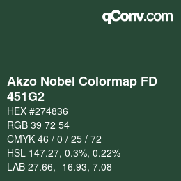 Color code: Akzo Nobel Colormap FD - 451G2 | qconv.com