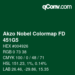 カラーコード: Akzo Nobel Colormap FD - 451G5 | qconv.com