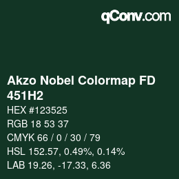 Color code: Akzo Nobel Colormap FD - 451H2 | qconv.com