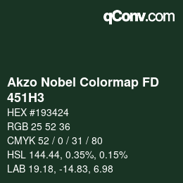Code couleur: Akzo Nobel Colormap FD - 451H3 | qconv.com