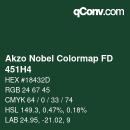 Color code: Akzo Nobel Colormap FD - 451H4 | qconv.com