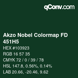 Color code: Akzo Nobel Colormap FD - 451H5 | qconv.com