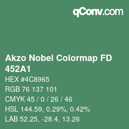 Color code: Akzo Nobel Colormap FD - 452A1 | qconv.com