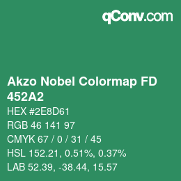Color code: Akzo Nobel Colormap FD - 452A2 | qconv.com