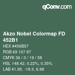 Color code: Akzo Nobel Colormap FD - 452B1 | qconv.com