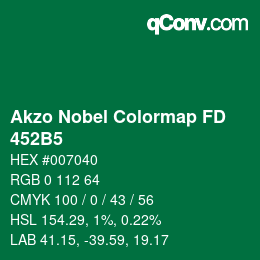 Color code: Akzo Nobel Colormap FD - 452B5 | qconv.com