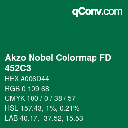 Código de color: Akzo Nobel Colormap FD - 452C3 | qconv.com