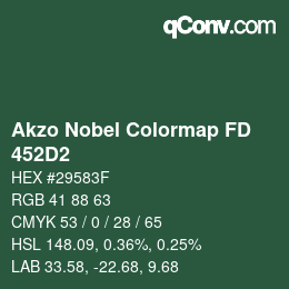 Color code: Akzo Nobel Colormap FD - 452D2 | qconv.com