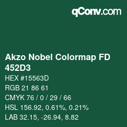 Code couleur: Akzo Nobel Colormap FD - 452D3 | qconv.com