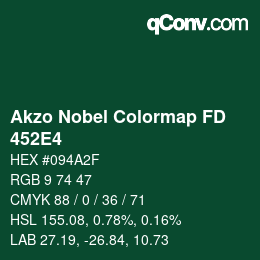 Color code: Akzo Nobel Colormap FD - 452E4 | qconv.com