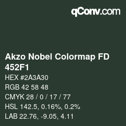 Color code: Akzo Nobel Colormap FD - 452F1 | qconv.com