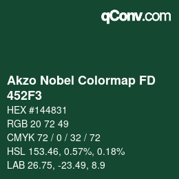 Color code: Akzo Nobel Colormap FD - 452F3 | qconv.com